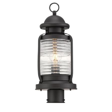 Westinghouse Fixture Post Top Outdoor Lantern 60W Weatherby Weathered Bronze Clear Glass 6113300